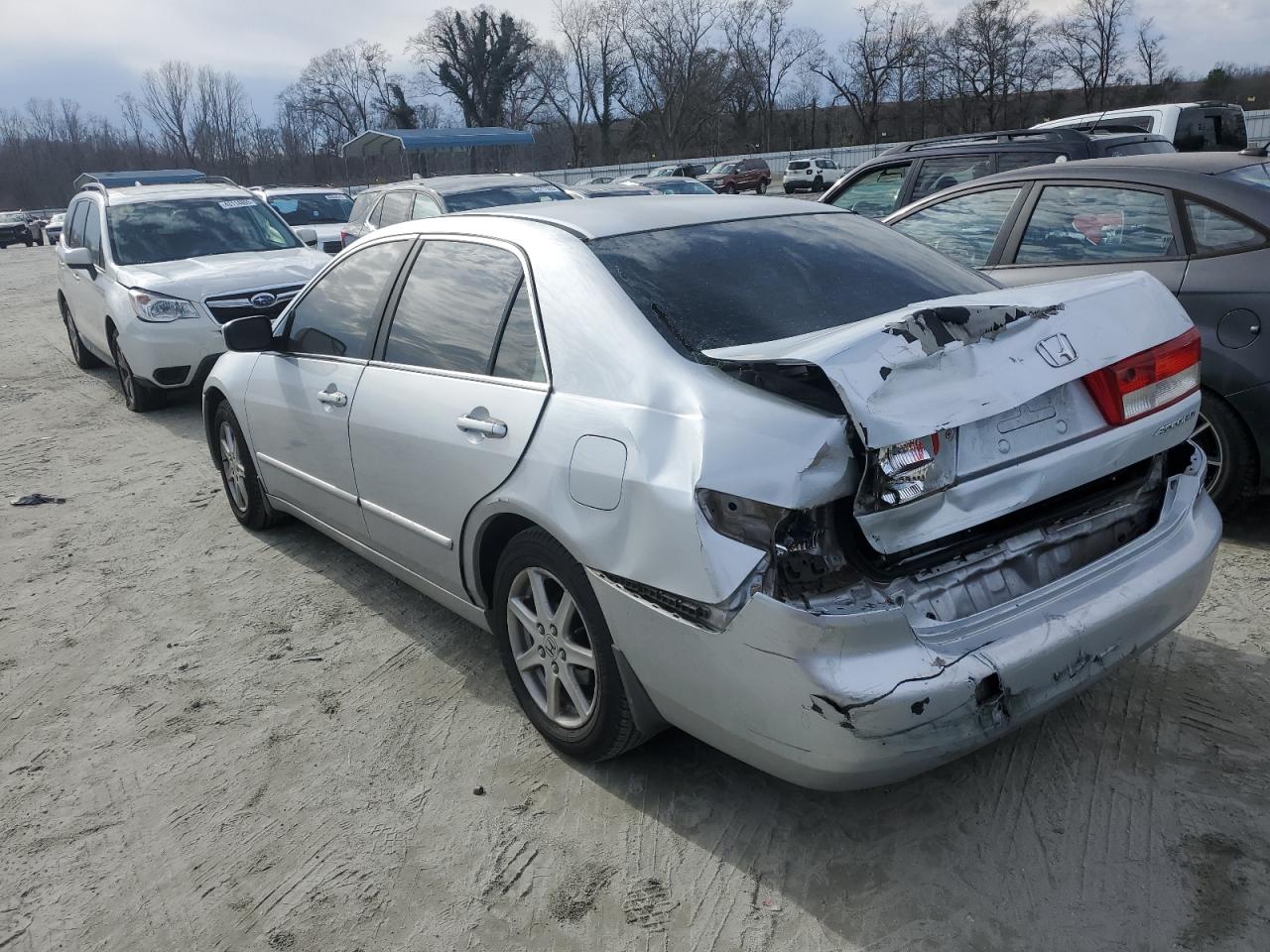 2003 Honda Accord VIN 1HGCM66563A035648 Copart auction photo, rear end damage thumbnail 2