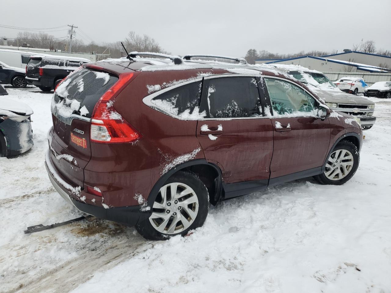2015 Honda CR-V VIN 5J6RM4H5XFL111434 Copart auction photo, side / undercarriage damage thumbnail 3