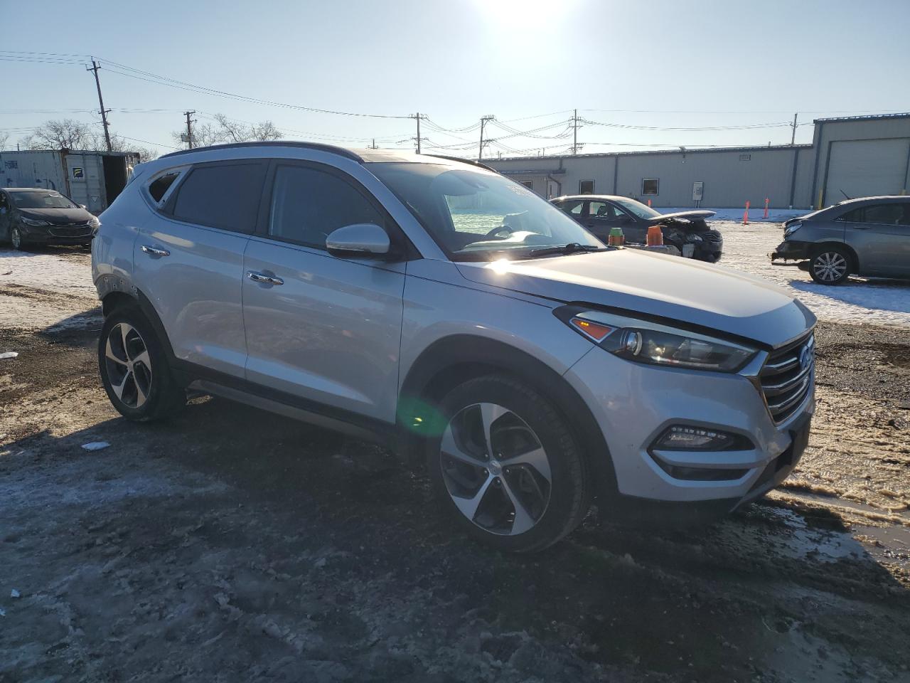 2016 Hyundai Tucson VIN KM8J33A23GU053741 Copart auction photo, rear end damage thumbnail 4