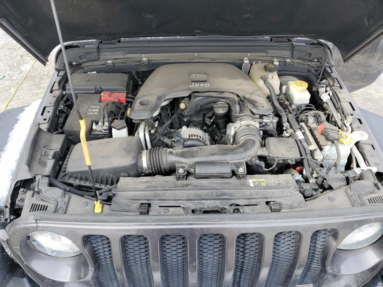 2019 Jeep Wrangler VIN 1C4HJXDG0KW540190 Copart auction photo, undercarriage / front end damage thumbnail 12