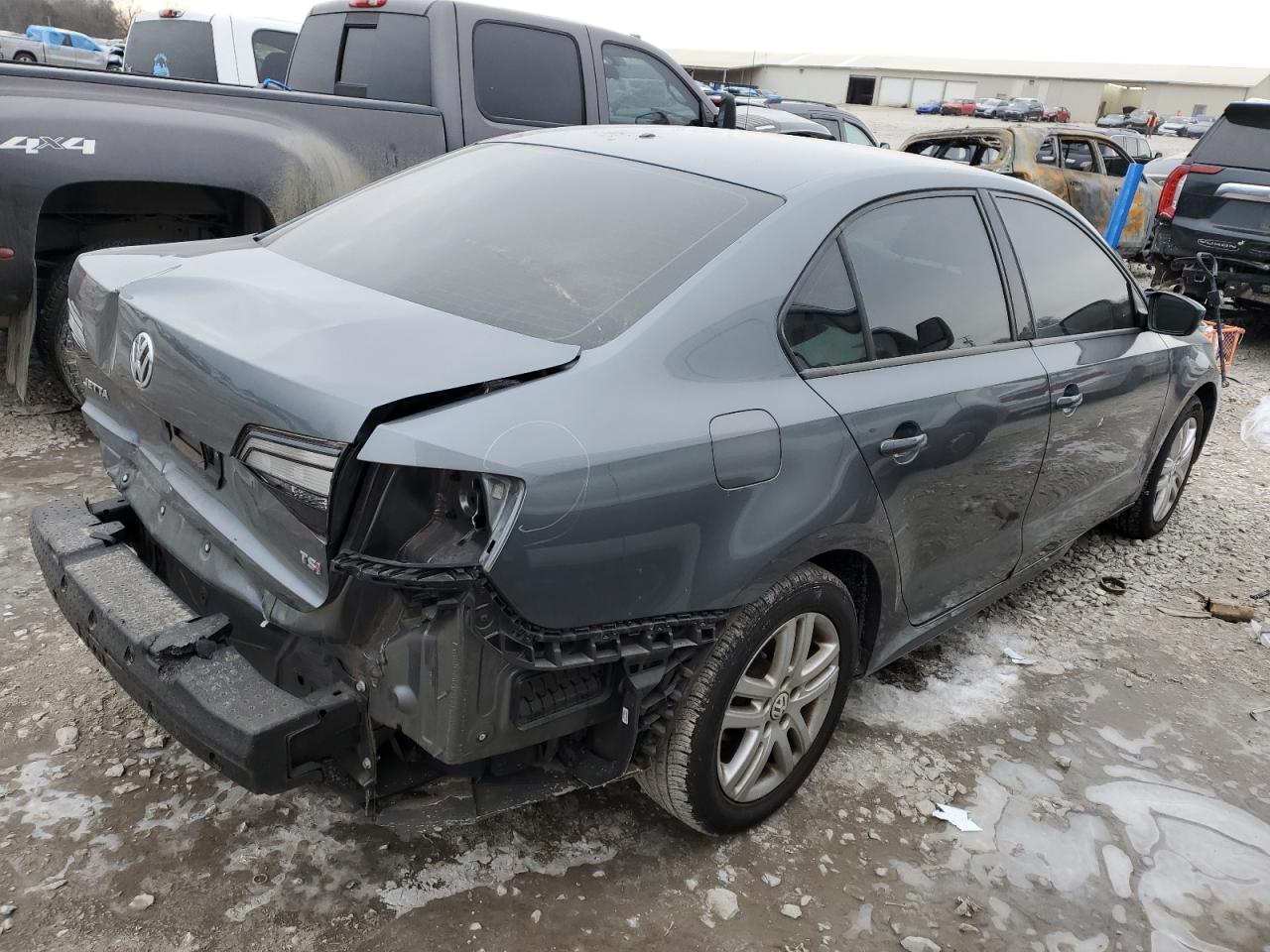 2018 Volkswagen Jetta VIN 3VW2B7AJ5JM257590 Copart auction photo, rear end damage thumbnail 3