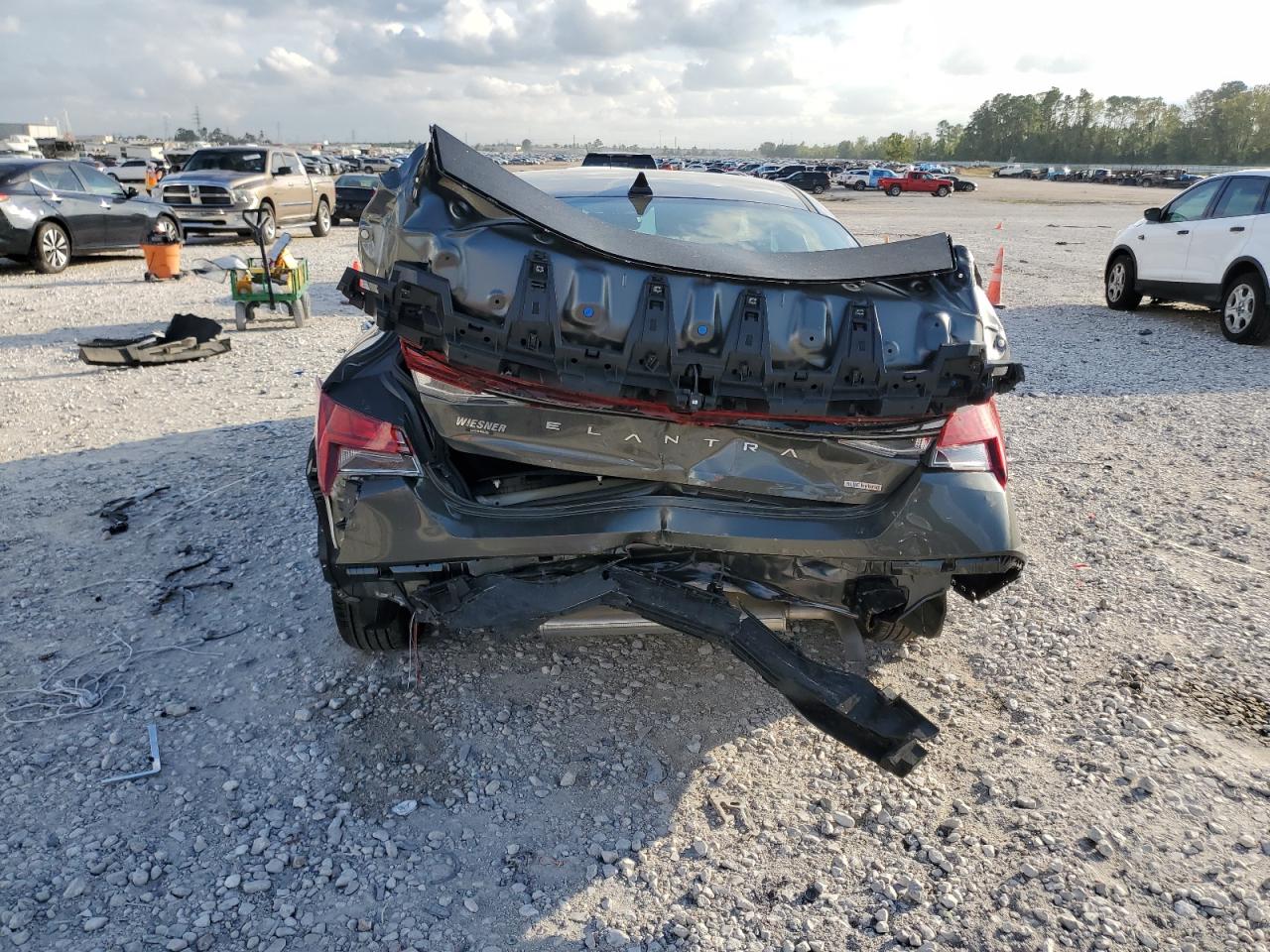 2024 Hyundai Elantra VIN KMHLM4DJ9RU109859 Copart auction photo, rear end / front end damage thumbnail 6