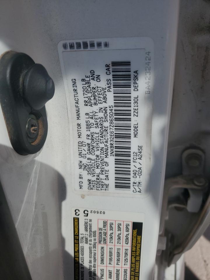 2007 Toyota Corolla VIN 1NXBR32E67Z865045 Copart auction photo, front end / rear end damage thumbnail 13