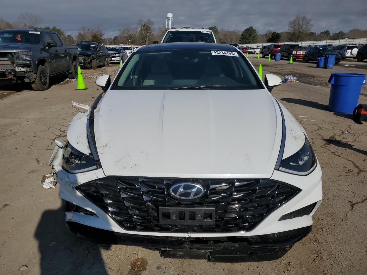2021 Hyundai Sonata VIN 5NPEF4JA9MH108239 Copart auction photo, undercarriage / front end damage thumbnail 5