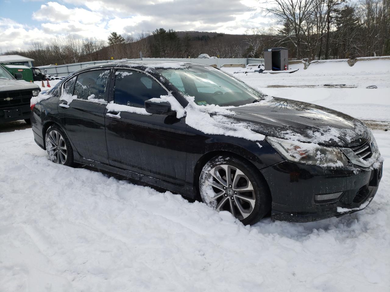 2014 Honda Accord VIN 1HGCR2F53EA260526 Copart auction photo, side / rear end damage thumbnail 4