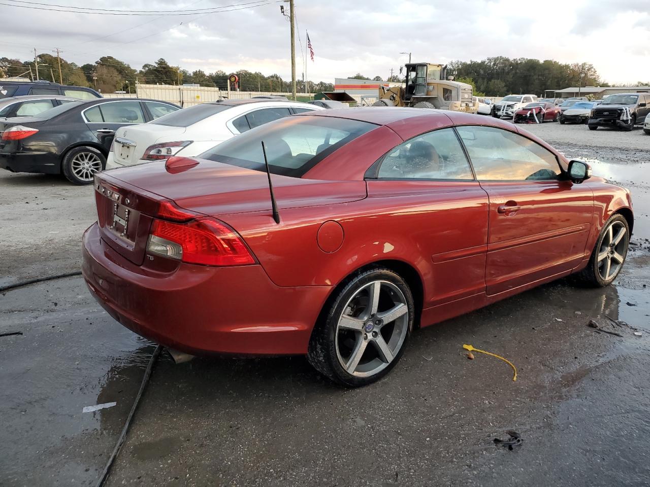 2011 Volvo C70 VIN YV1672MC2BJ108567 Copart auction photo, side damage thumbnail 3