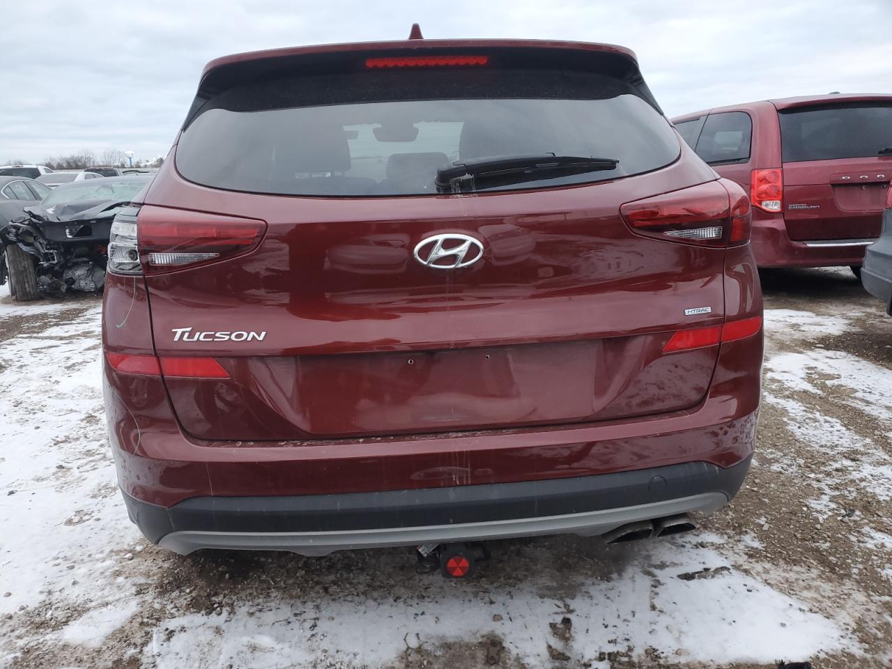 2020 Hyundai Tucson VIN KM8J3CAL2LU152697 Copart auction photo, front end / side damage thumbnail 6