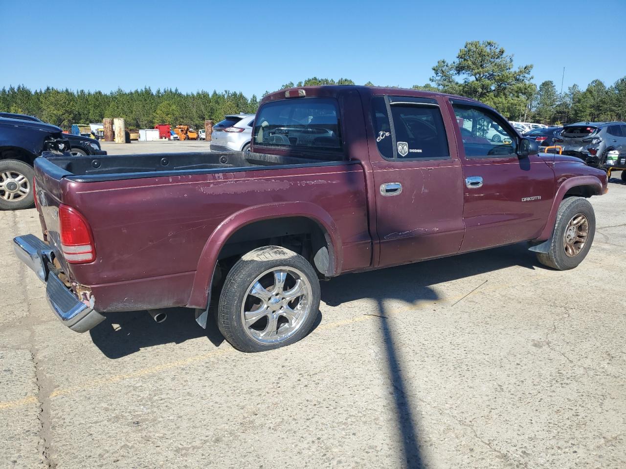 2002 Dodge Dakota VIN 1B7HL48N02S596767 Copart auction photo, front end damage thumbnail 3