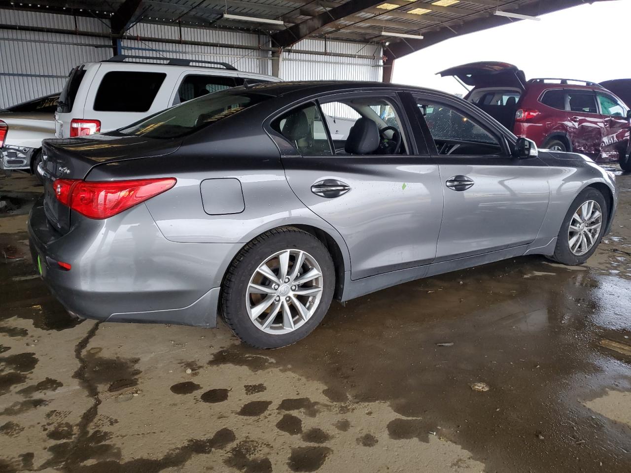 2017 Infiniti Q50 VIN JN1EV7AP1HM733046 Copart auction photo, vandalism damage thumbnail 3
