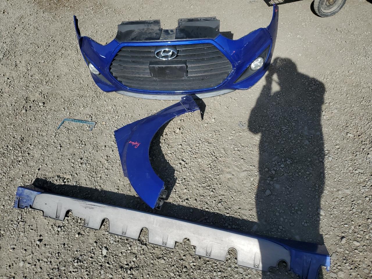 2013 Hyundai Veloster VIN KMHTC6AE2DU096659 Copart auction photo, front end damage thumbnail 12