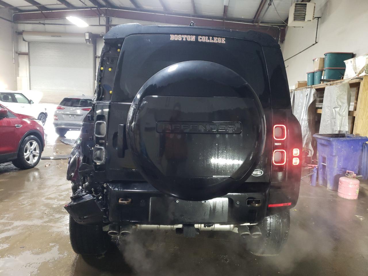 2023 Land Rover Defender VIN SALEWEEE1P2220969 Copart auction photo, front end / rear end damage thumbnail 6