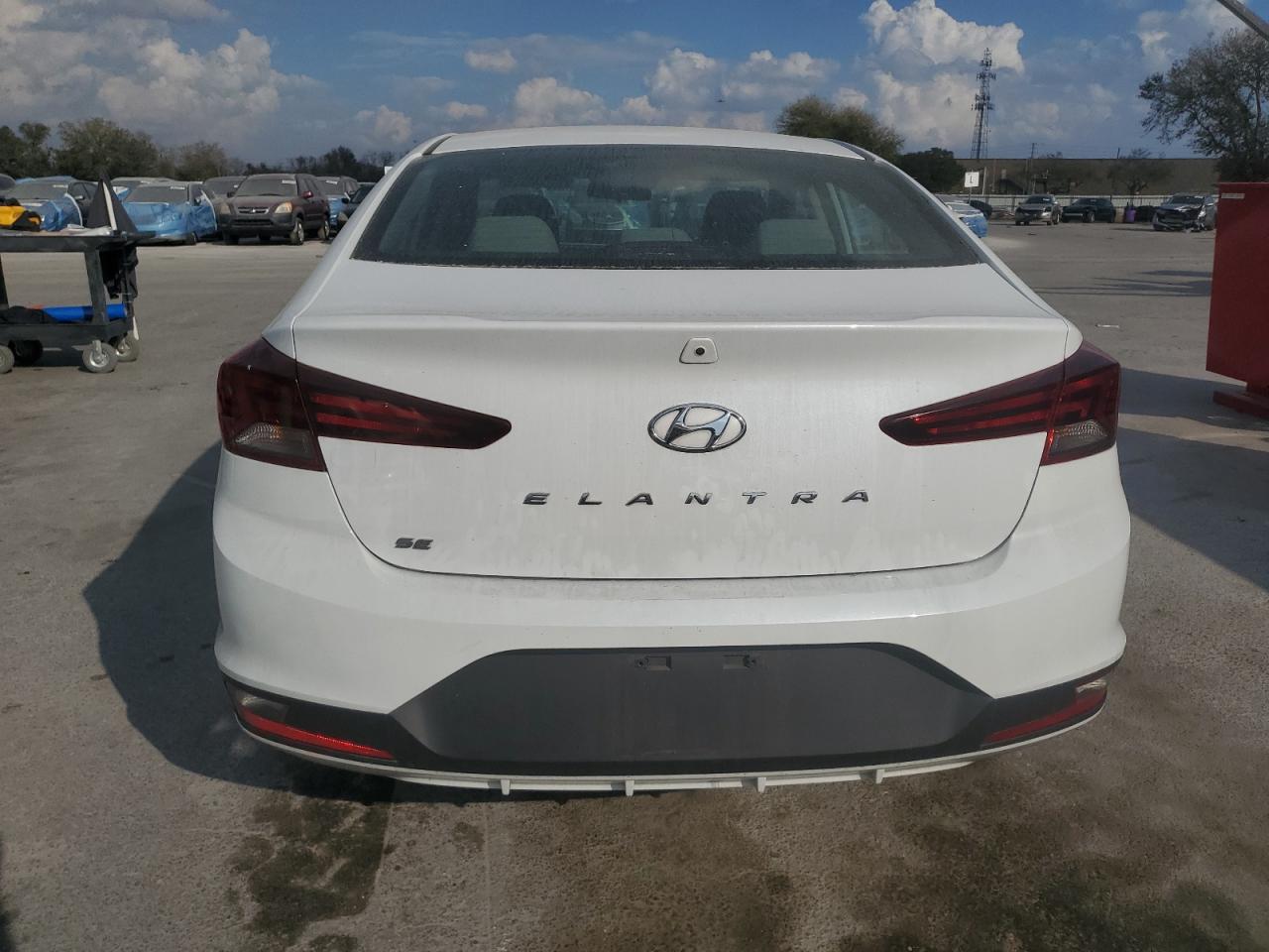 2020 Hyundai Elantra VIN 5NPD74LF9LH589187 Copart auction photo, front end / side damage thumbnail 6