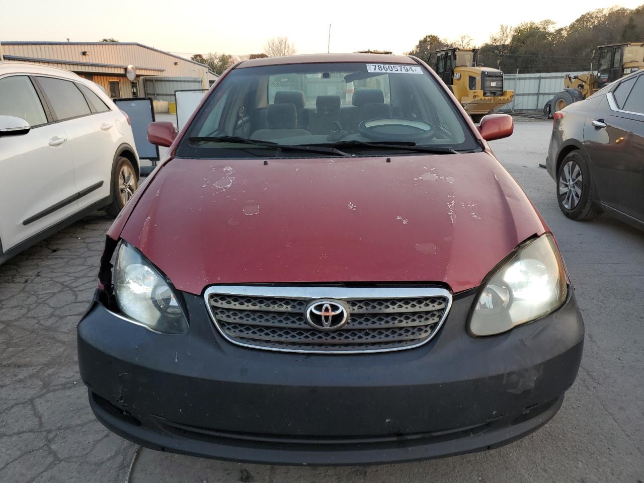 2007 Toyota Corolla VIN 1NXBR32E47Z807841 Copart auction photo, front end / side damage thumbnail 5