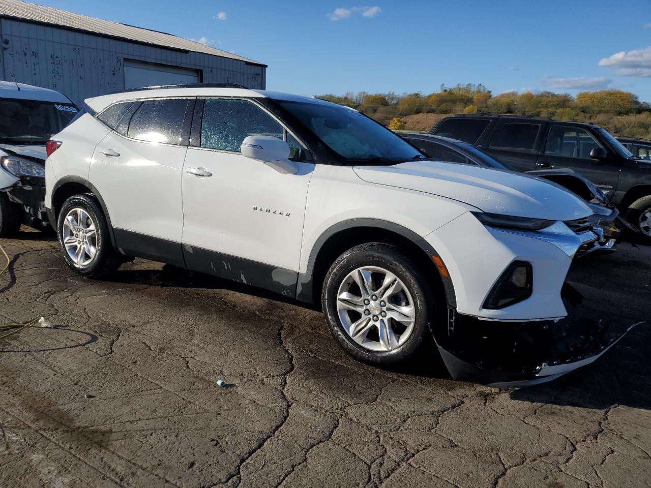 2021 Chevrolet Blazer VIN 3GNKBCR43MS545853 Copart auction photo, front end damage thumbnail 4