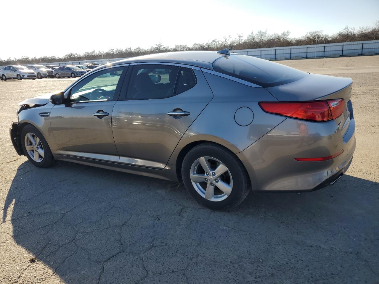 2015 KIA Optima VIN 5XXGM4A72FG472665 Copart auction photo, front end damage thumbnail 2
