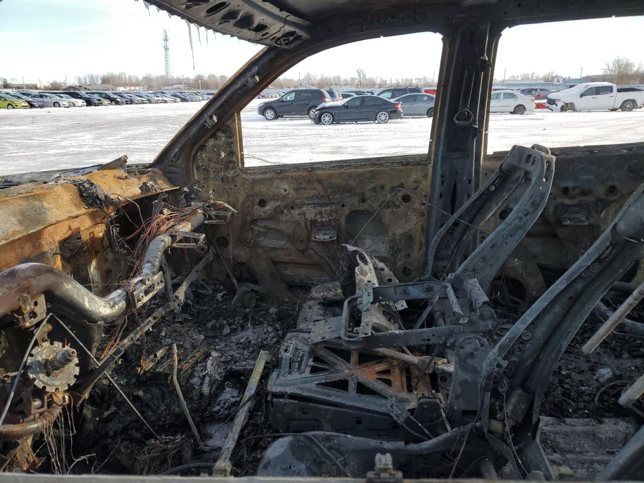 2018 GMC Sierra VIN 3GTU2MECXJG470684 Copart auction photo, burn damage thumbnail 7