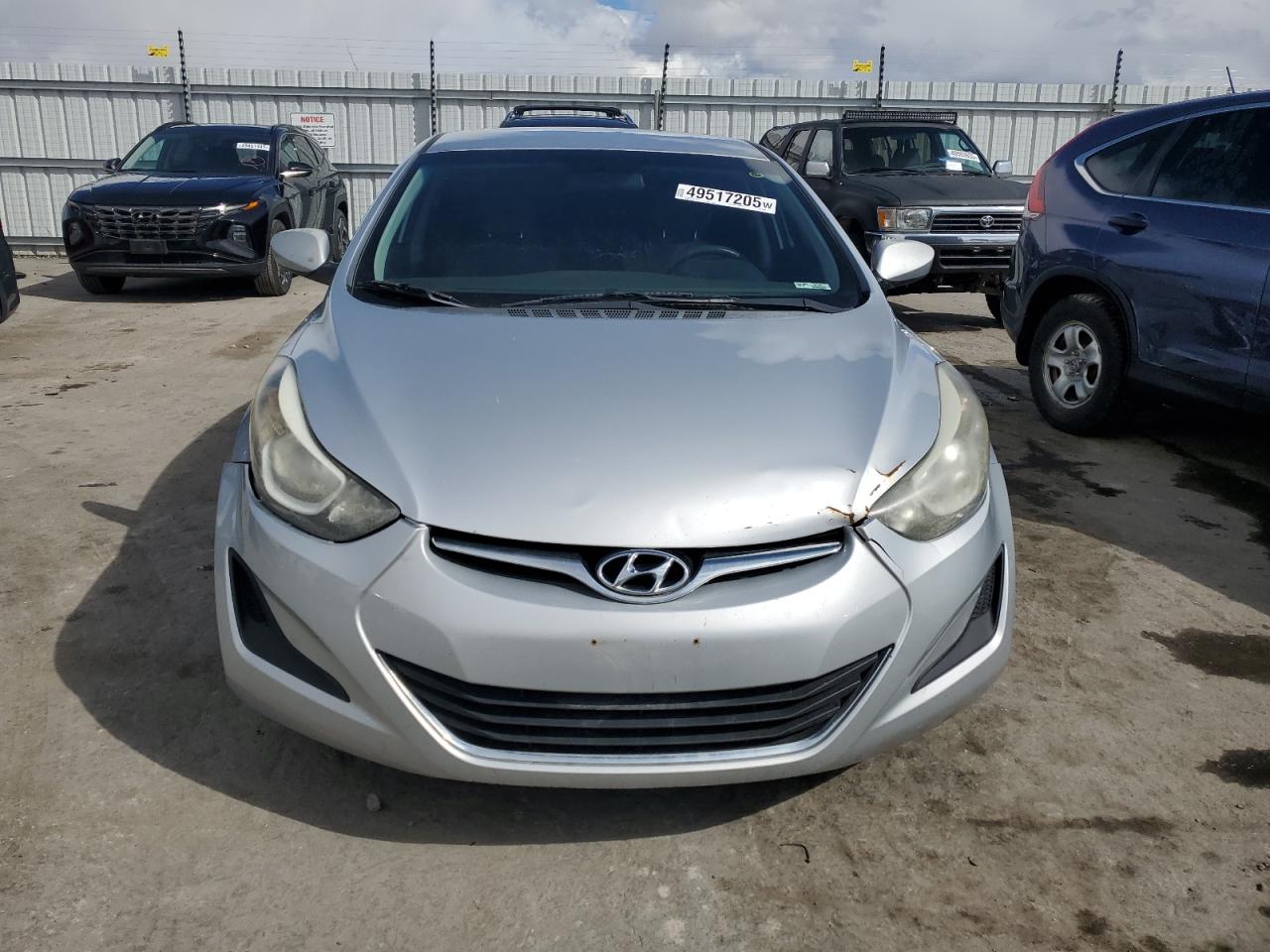 2014 Hyundai Elantra VIN 5NPDH4AE2EH463702 Copart auction photo, front end damage thumbnail 5