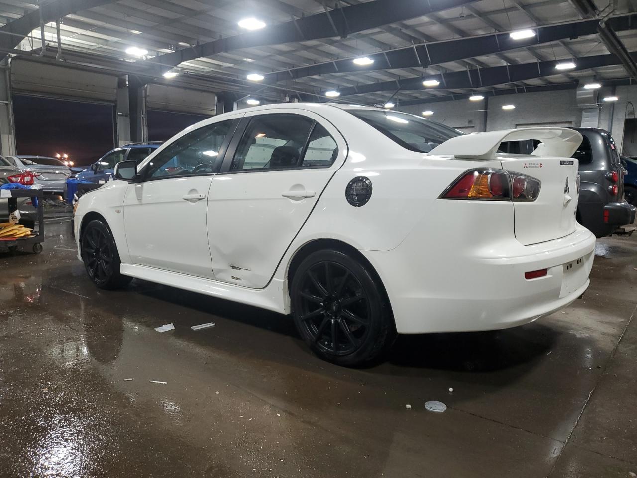 2014 Mitsubishi Lancer VIN JA32U8FW7EU005332 Copart auction photo, front end / side damage thumbnail 2