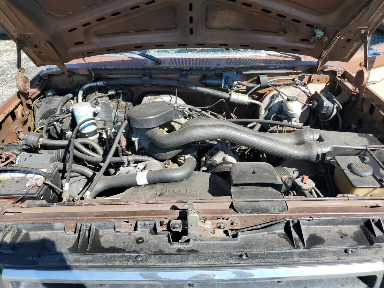 1990 Ford F-150 VIN 1FTEF15N4LNB41286 Copart auction photo, top/roof / rear end damage thumbnail 11