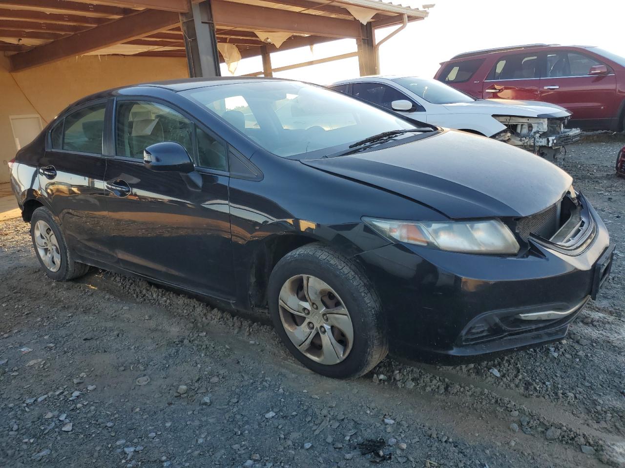 2013 Honda Civic VIN 19XFB2F58DE209180 Copart auction photo, front end / rear end damage thumbnail 4