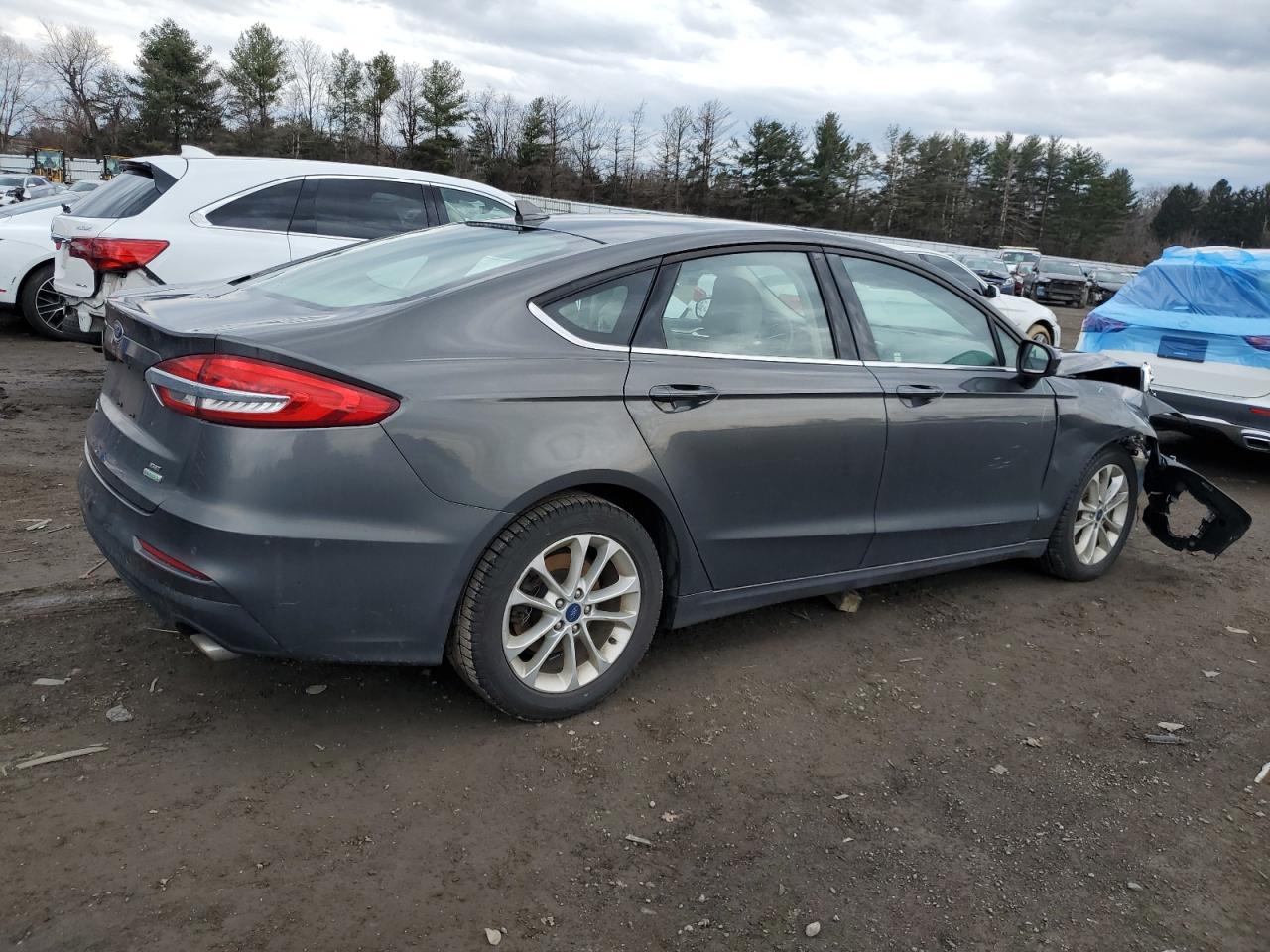 2019 Ford Fusion VIN 3FA6P0HD4KR194859 Copart auction photo, front end damage thumbnail 3