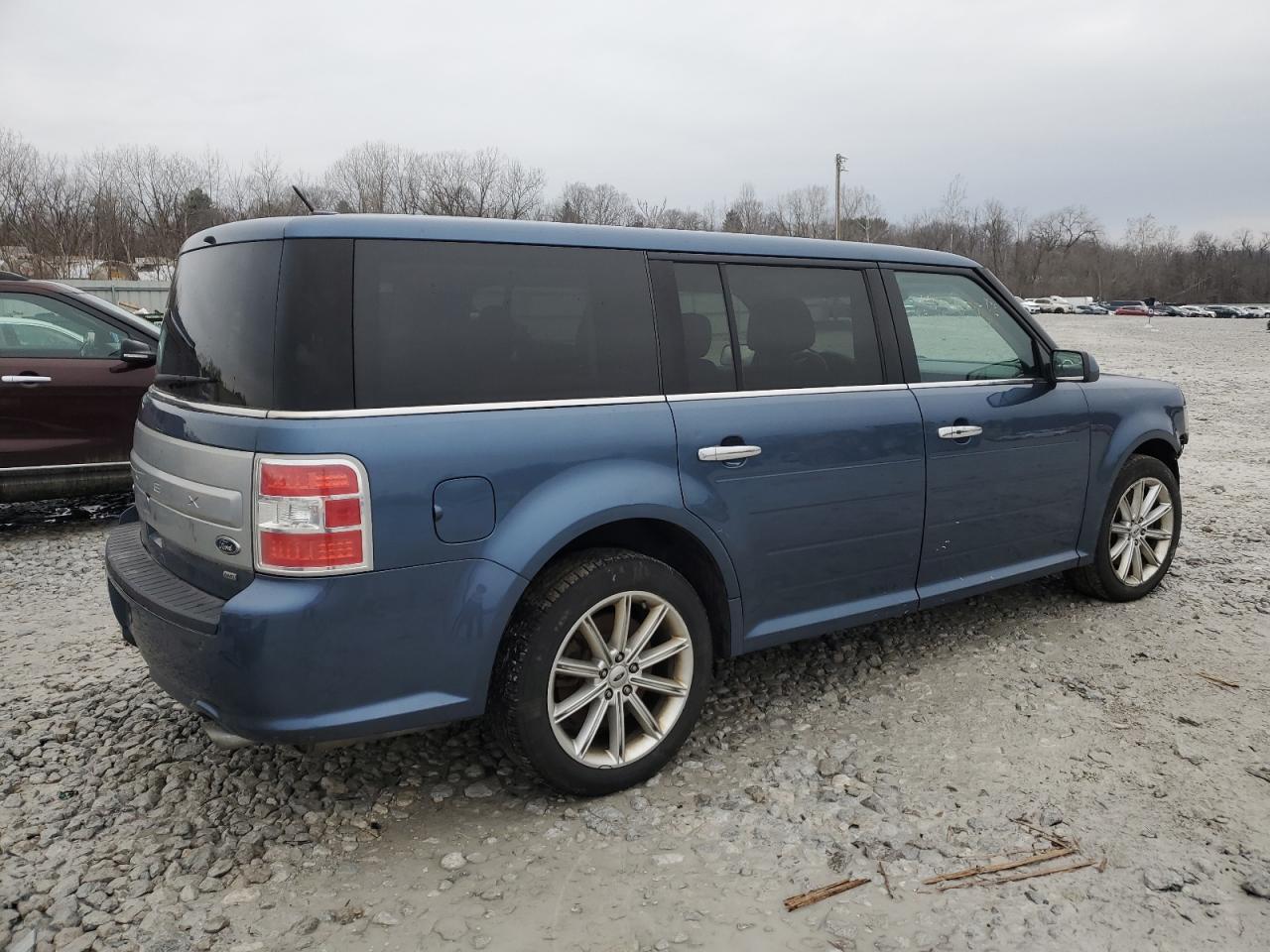 2019 Ford Flex VIN 2FMHK6D82KBA20568 Copart auction photo, front end / side damage thumbnail 3