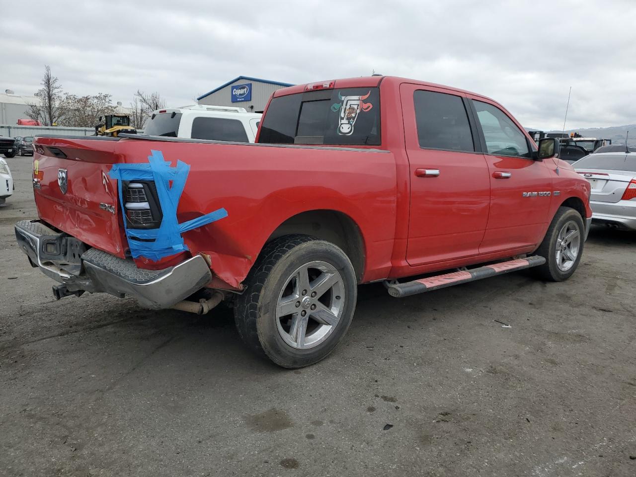 2011 Dodge RAM VIN 1D7RV1CT0BS551885 Copart auction photo, rear end damage thumbnail 3