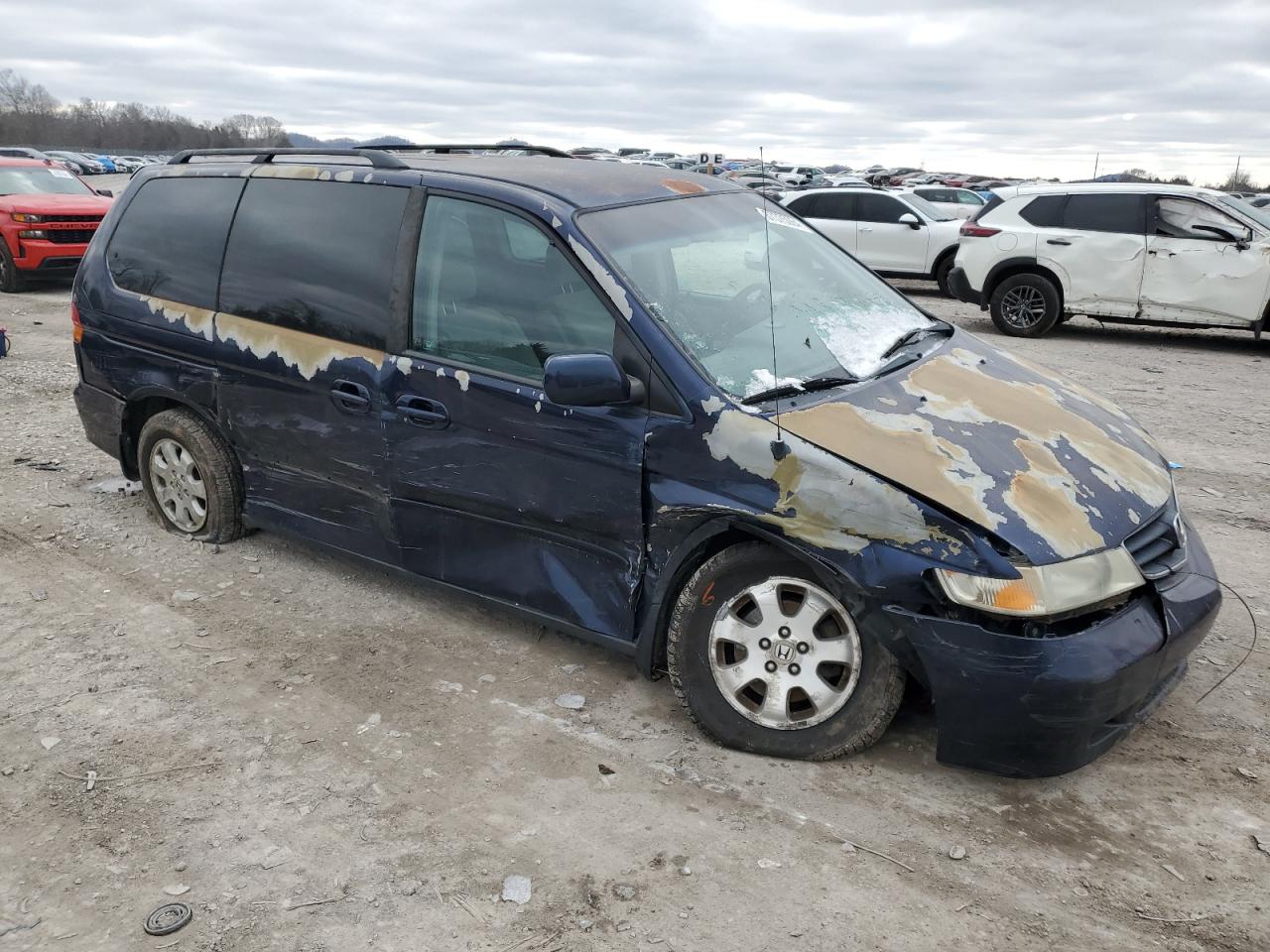 2004 Honda Odyssey VIN 5FNRL186X4B065958 Copart auction photo, all over / undercarriage damage thumbnail 4