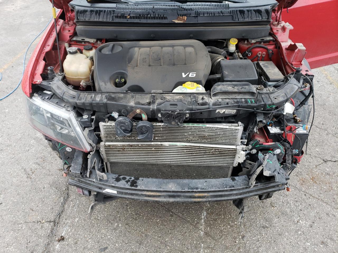 2016 Dodge Journey VIN 3C4PDCEG4GT116714 Copart auction photo, front end / hail damage thumbnail 12