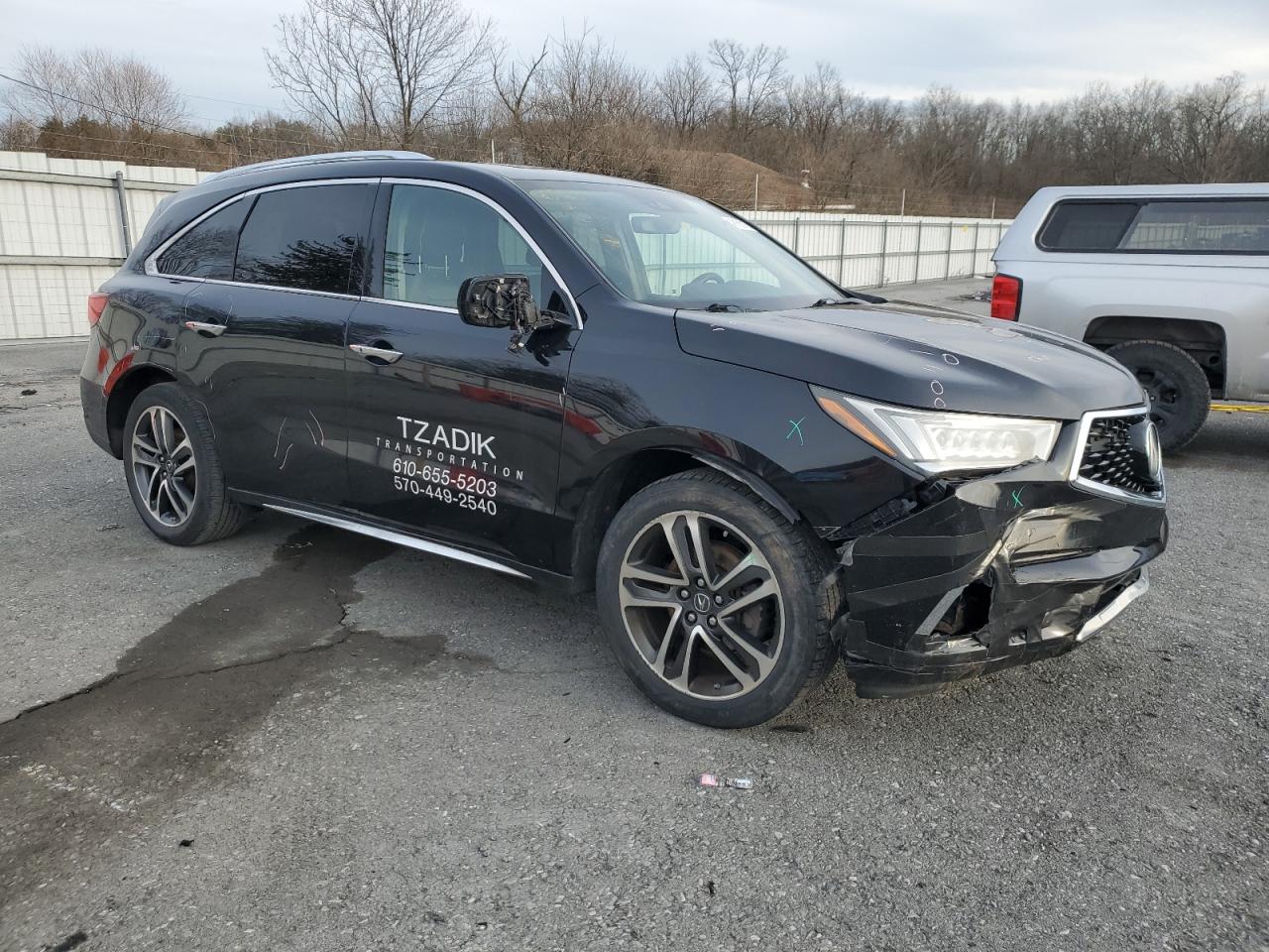 2017 Acura MDX VIN 5FRYD3H89HB001274 Copart auction photo, front end / side damage thumbnail 4