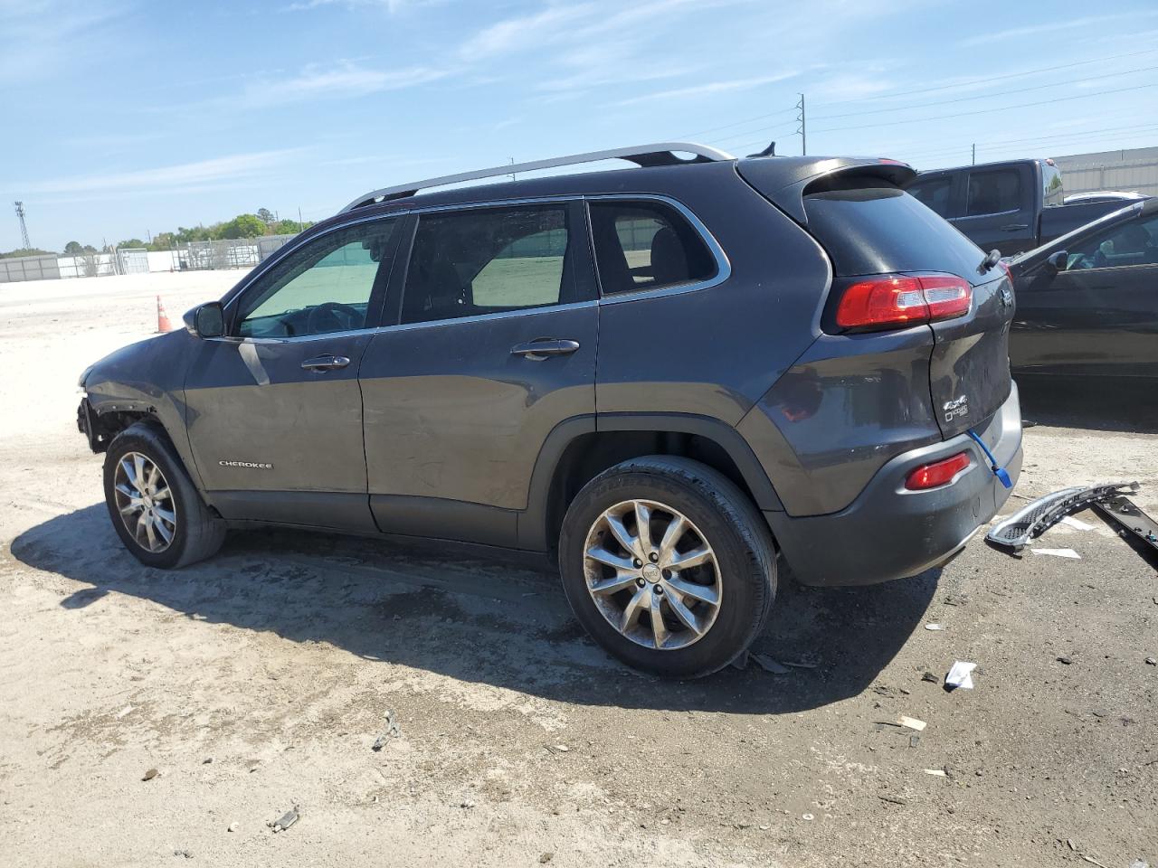 2014 Jeep Grand Cherokee VIN 1C4PJMDS9EW191534 Copart auction photo, front end / side damage thumbnail 2
