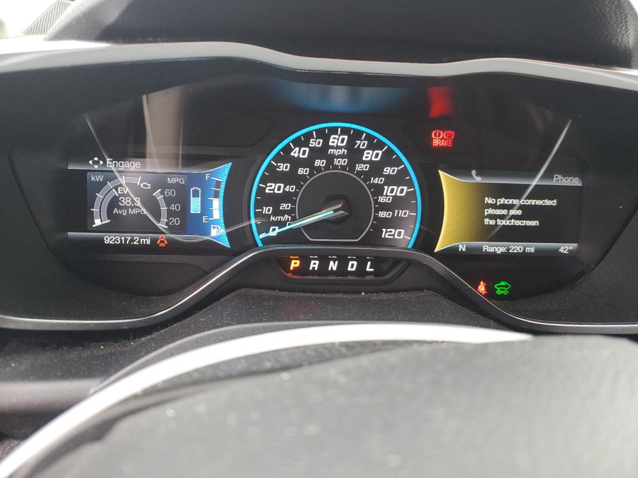 2017 Ford C-MAX VIN 1FADP5AU2HL107594 Copart auction photo, front end damage thumbnail 9