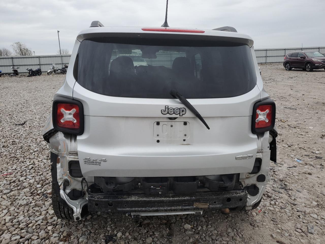 2017 Jeep Renegade VIN ZACCJBBB5HPF58484 Copart auction photo, rear end / front end damage thumbnail 6