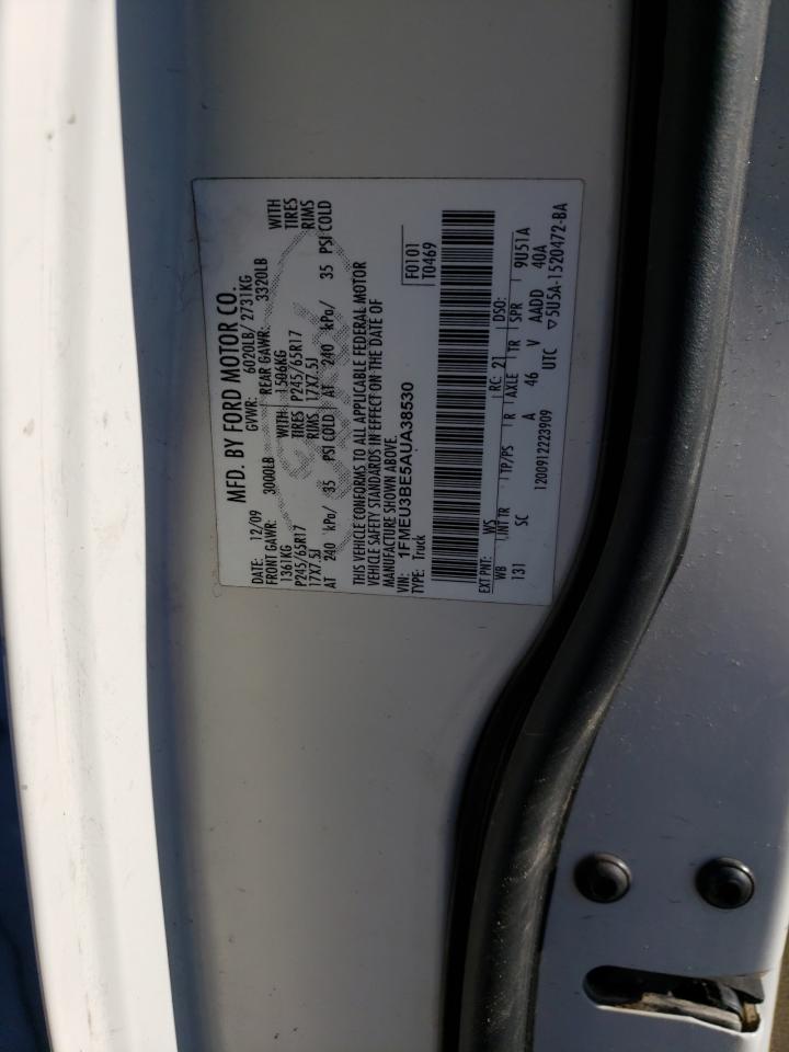 2010 Ford Explorer VIN 1FMEU3BE5AUA38530 Copart auction photo, front end / hail damage thumbnail 14