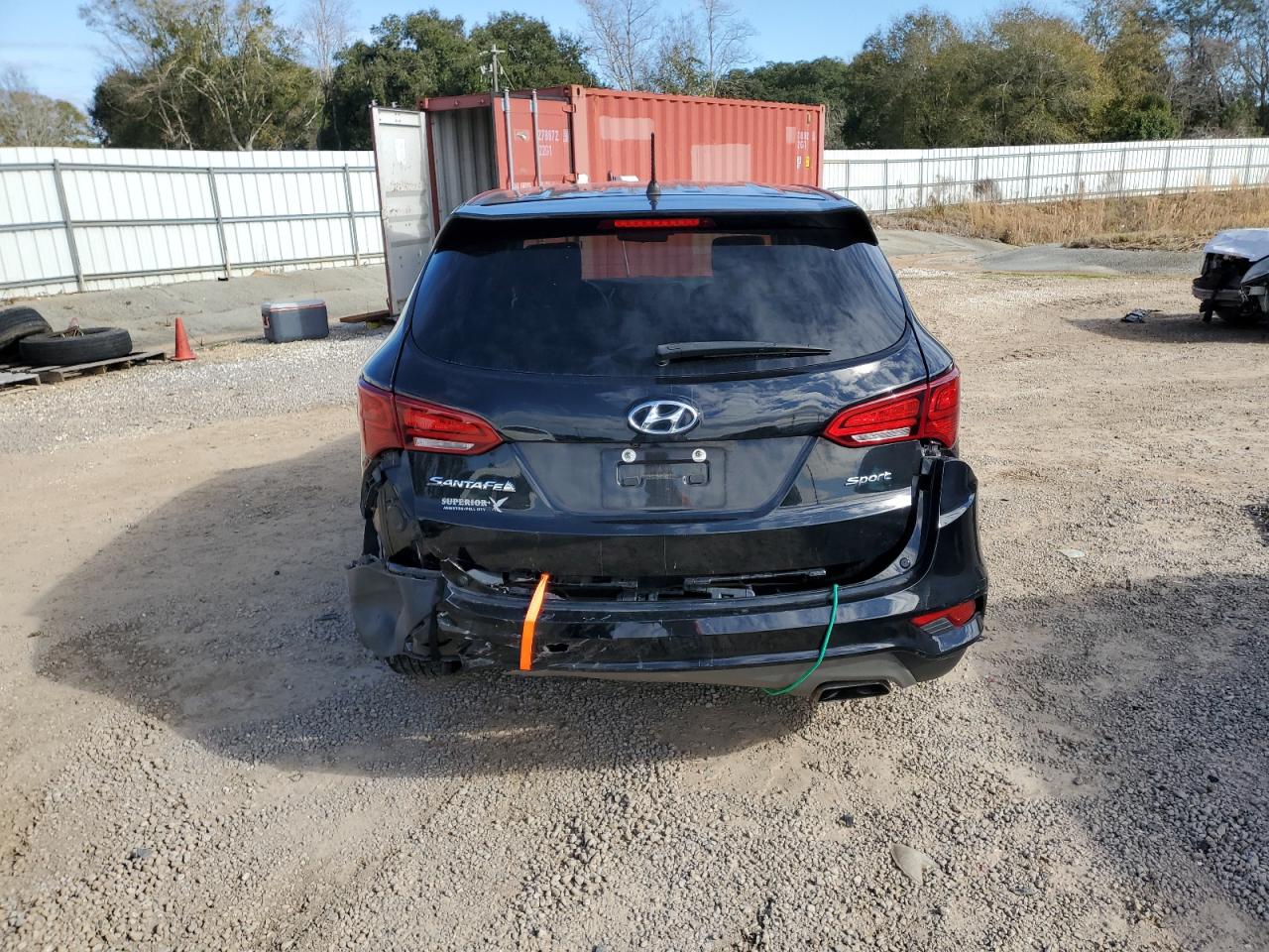 2018 Hyundai Santa Fe VIN 5NMZT3LB8JH087399 Copart auction photo, rear end / minor dent/scratches damage thumbnail 6