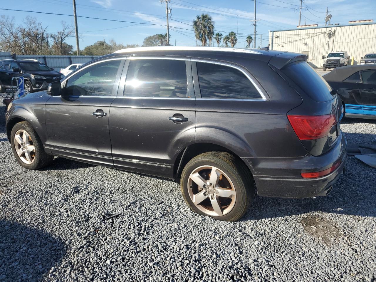 2014 Audi Q7 VIN WA1CMAFE9ED011907 Copart auction photo, front end / rear end damage thumbnail 2