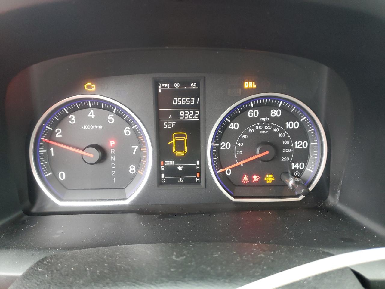 2007 Honda CR-V VIN JHLRE38737C021917 Copart auction photo, front end damage thumbnail 9