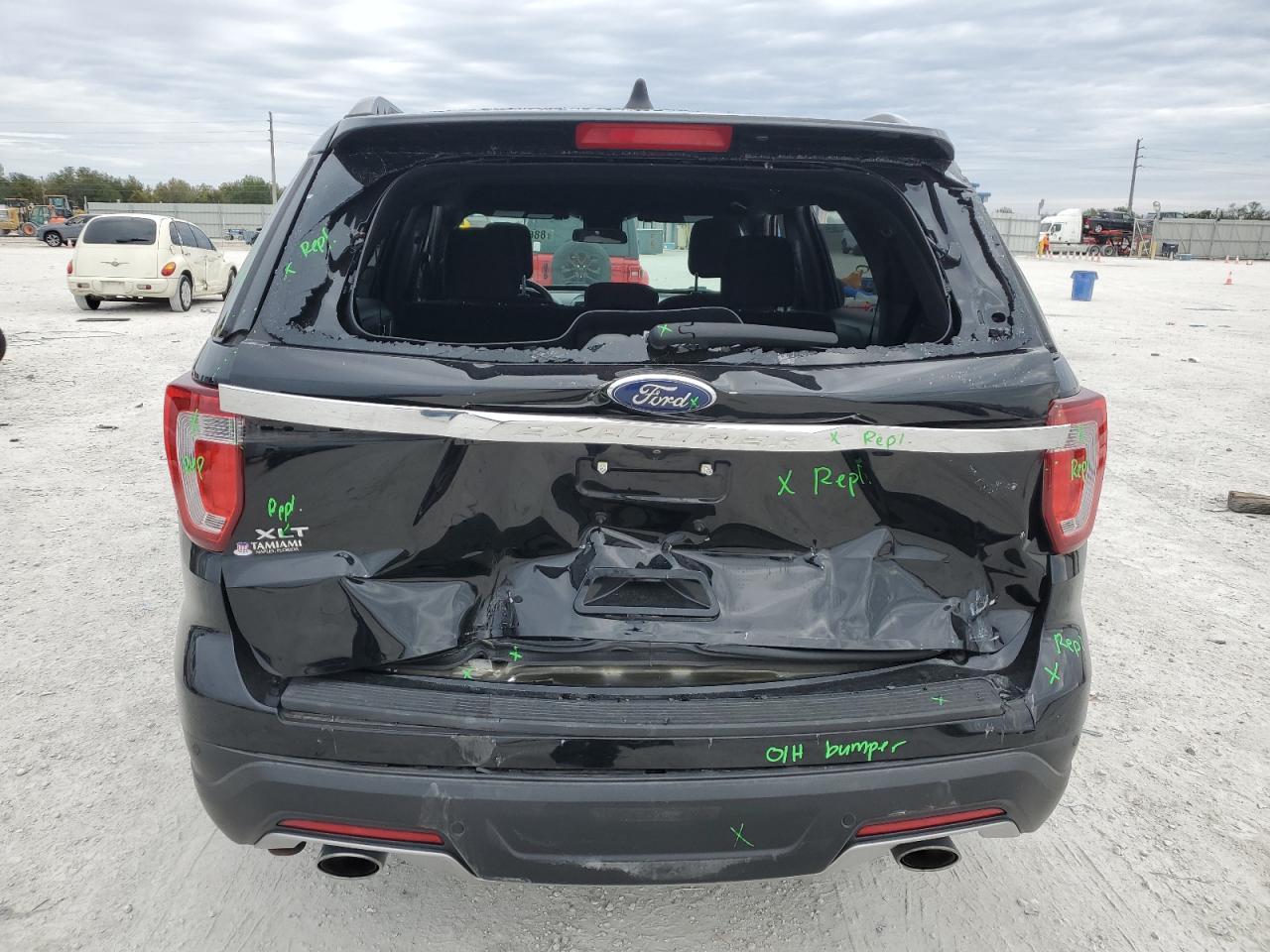 2018 Ford Explorer VIN 1FM5K7D88JGA52361 Copart auction photo, rear end / minor dent/scratches damage thumbnail 6