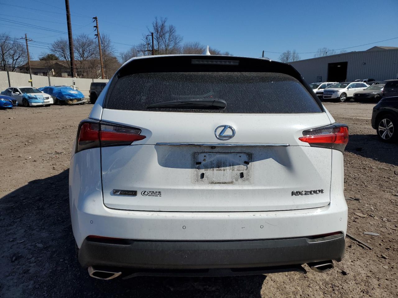 2017 Lexus NX VIN JTJBARBZ9H2128112 Copart auction photo, front end / side damage thumbnail 6