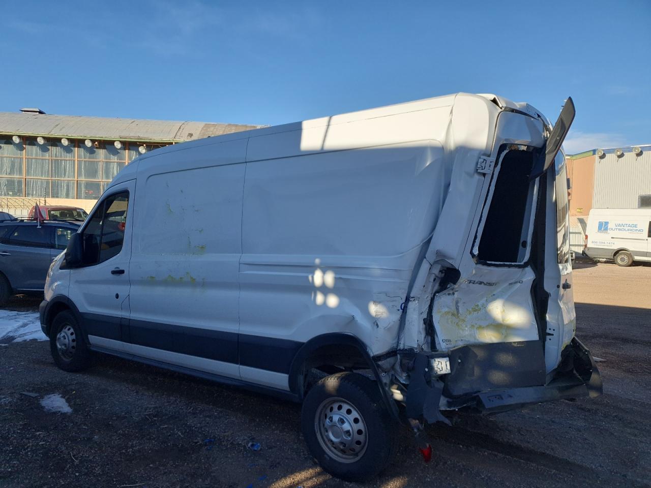 2020 Ford Transit VIN 1FTBR2C85LKA40935 Copart auction photo, rear end damage thumbnail 2
