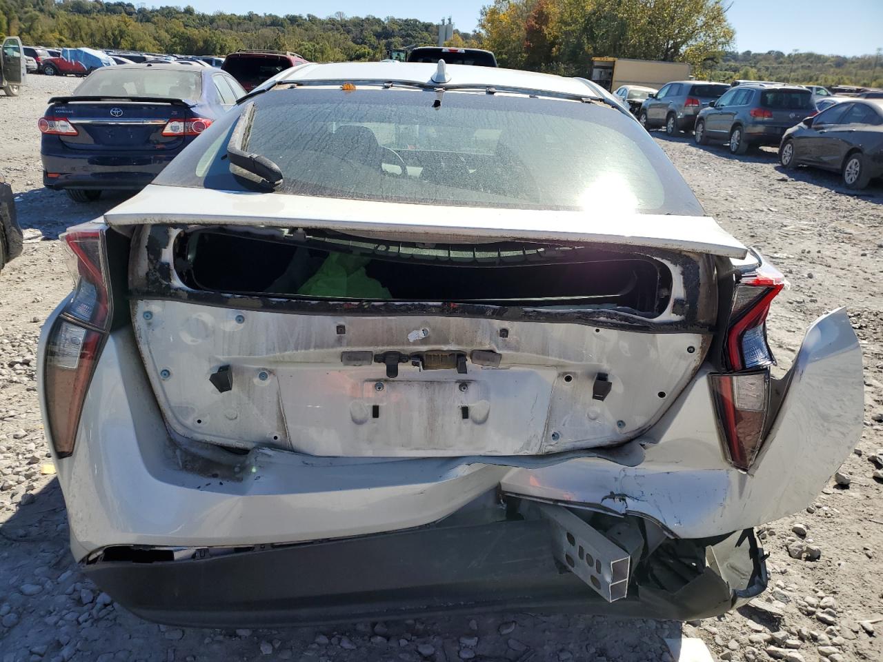 2017 Toyota Prius VIN JTDKBRFU3H3033098 Copart auction photo, rear end damage thumbnail 6