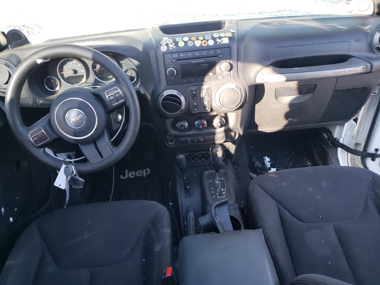 2013 Jeep Wrangler VIN 1C4BJWDG9DL560250 Copart auction photo, all over / rollover damage thumbnail 8
