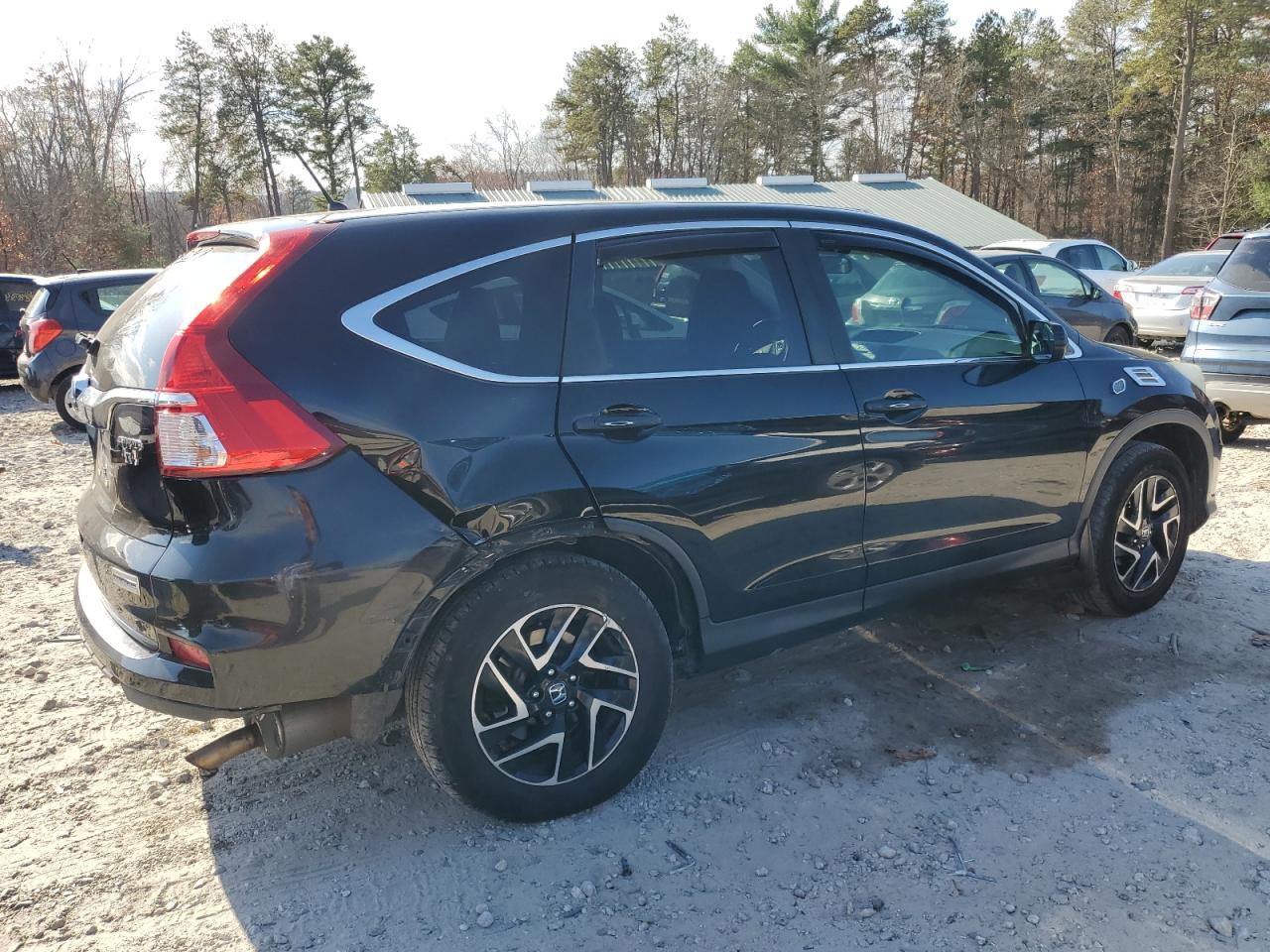 2016 Honda CR-V VIN 2HKRM4H43GH641036 Copart auction photo, side / rear end damage thumbnail 3