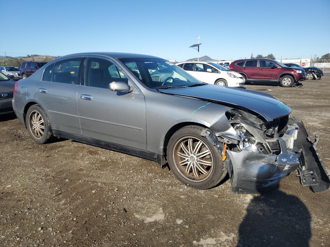 2004 Infiniti G VIN JNKCV51F84M703518 Copart auction photo, front end damage thumbnail 4