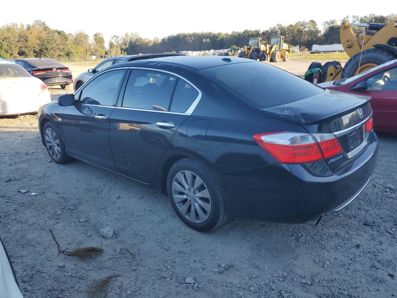 2014 Honda Accord VIN 1HGCR3F83EA024586 Copart auction photo, top/roof damage thumbnail 2