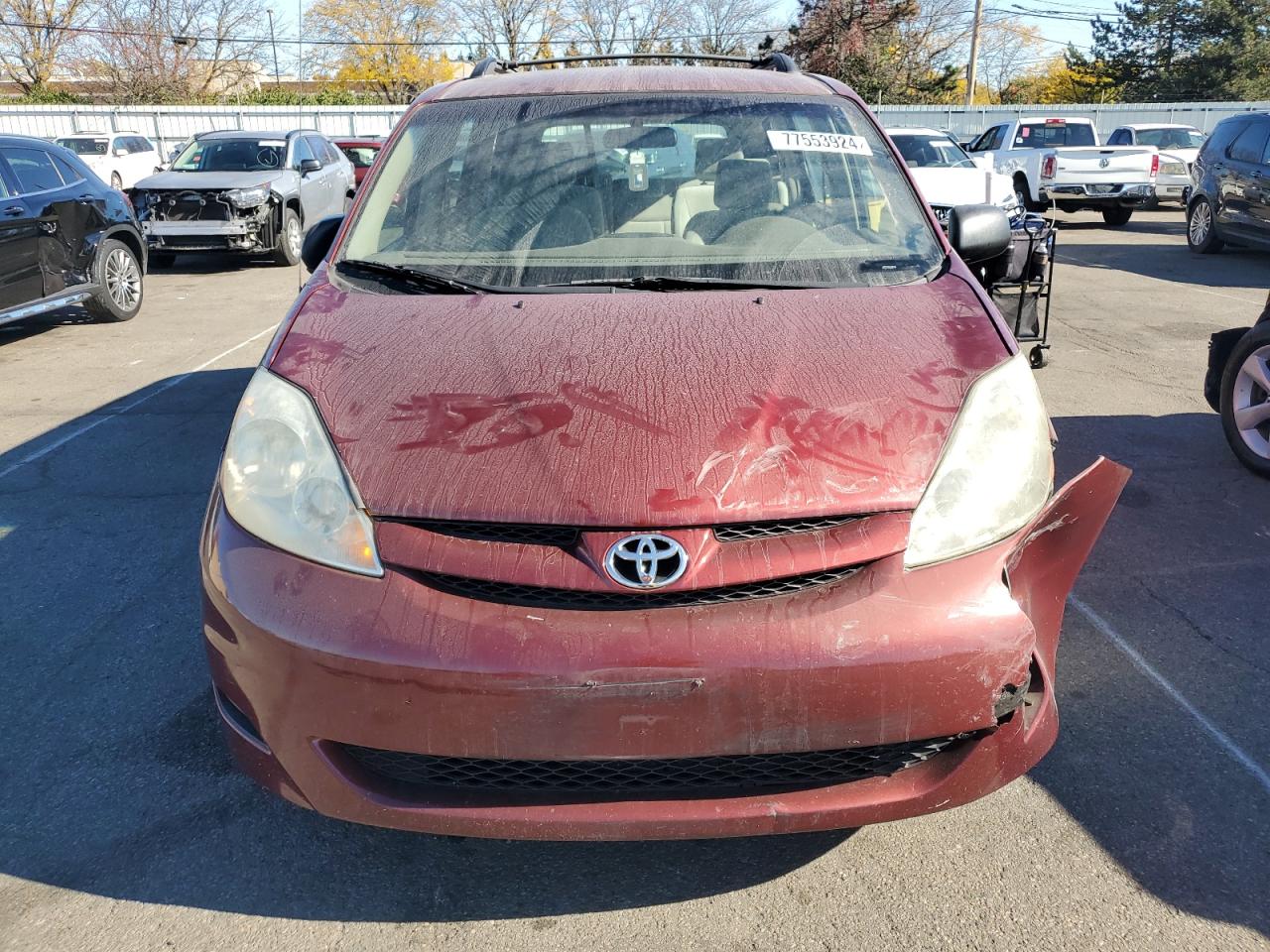 2006 Toyota Sienna VIN 5TDZA23C16S460571 Copart auction photo, front end damage thumbnail 5