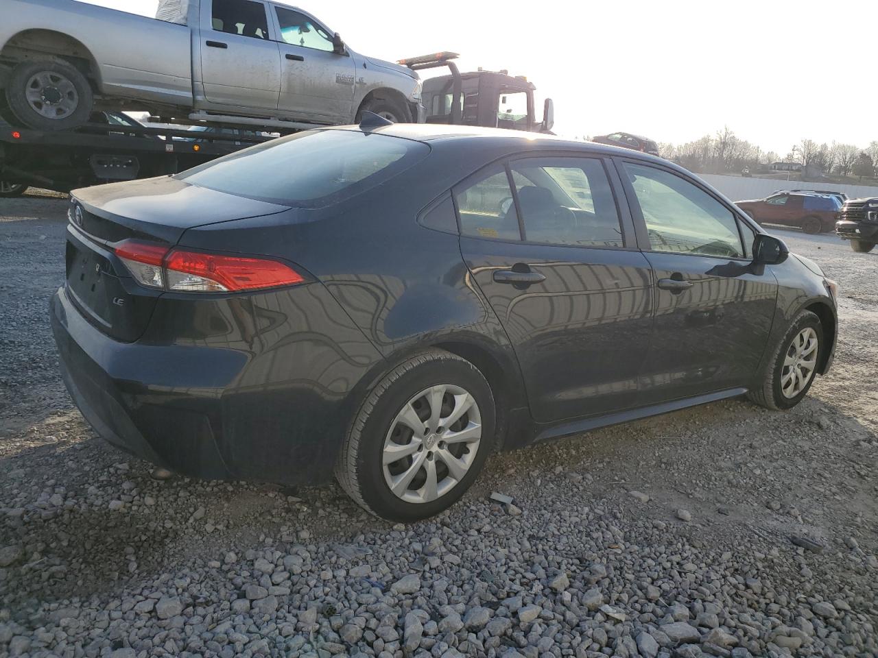 2020 Toyota Corolla VIN JTDEPRAE9LJ102492 Copart auction photo, side / front end damage thumbnail 3