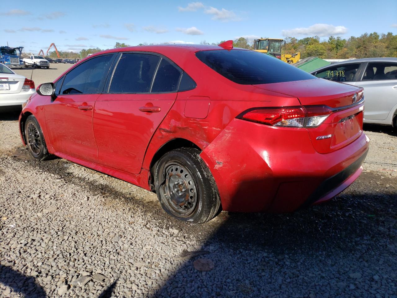2020 Toyota Corolla VIN JTDEPRAE1LJ019851 Copart auction photo, rear end / front end damage thumbnail 2