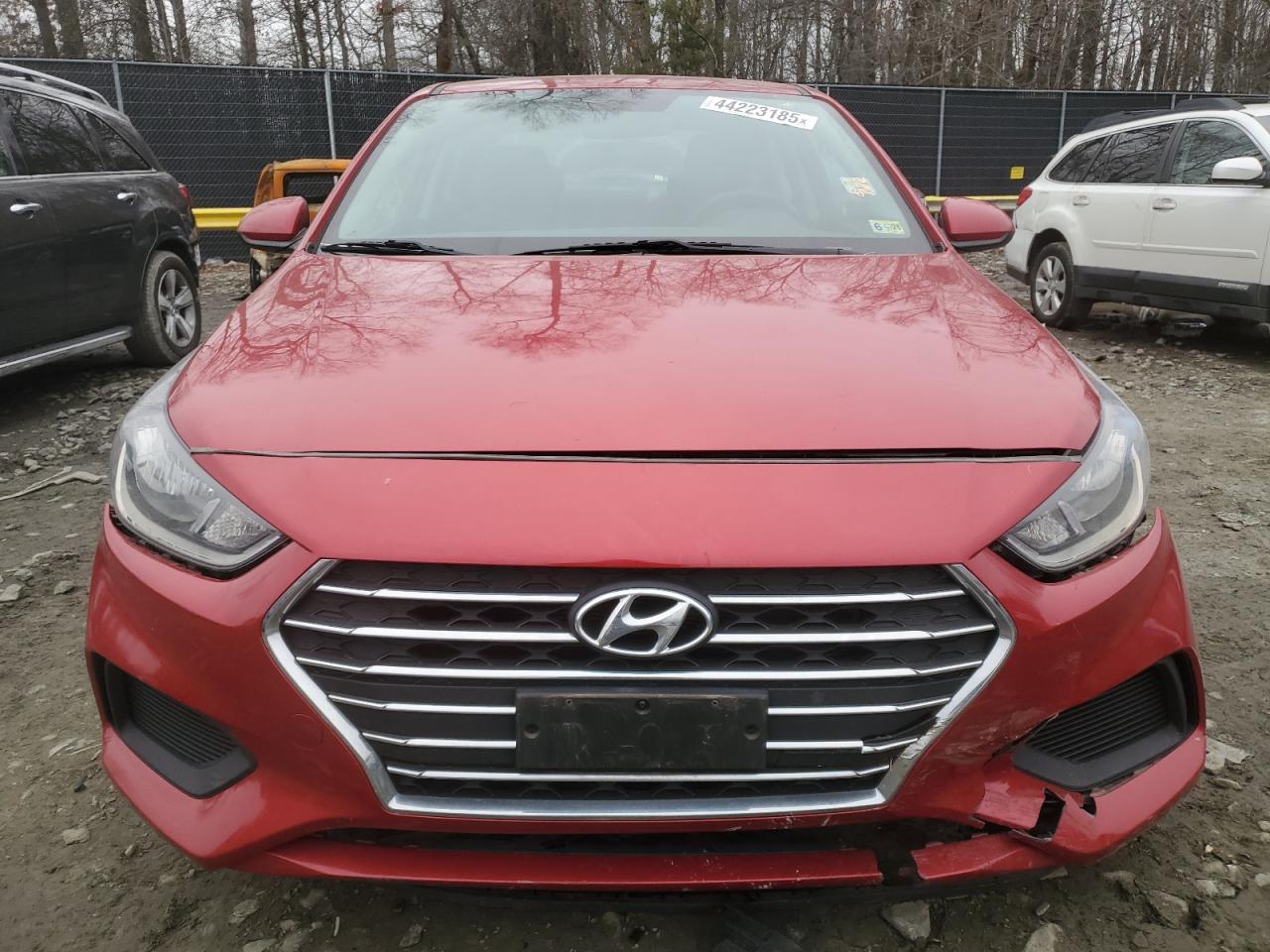 2020 Hyundai Accent VIN 3KPC24A68LE116298 Copart auction photo, undercarriage / front end damage thumbnail 5