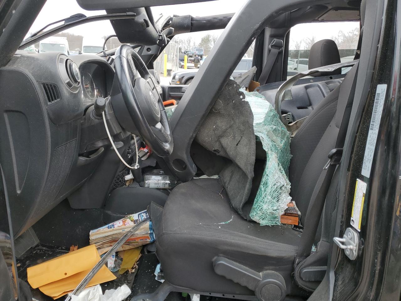2017 Jeep Wrangler VIN 1C4BJWDG2HL645422 Copart auction photo, rollover damage thumbnail 7